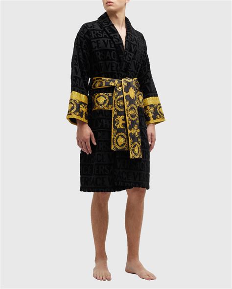 versace robe mens white|versace robe for men sale.